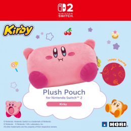 SWITCH 2 HORI PLUSH POUCH KIRBY AND WADDLE DEE