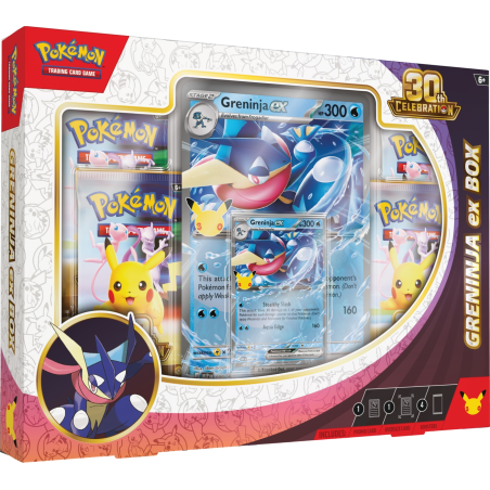 POKÉMON TCG: 30TH CELEBRATION - EX BOX - GRENINJA EX